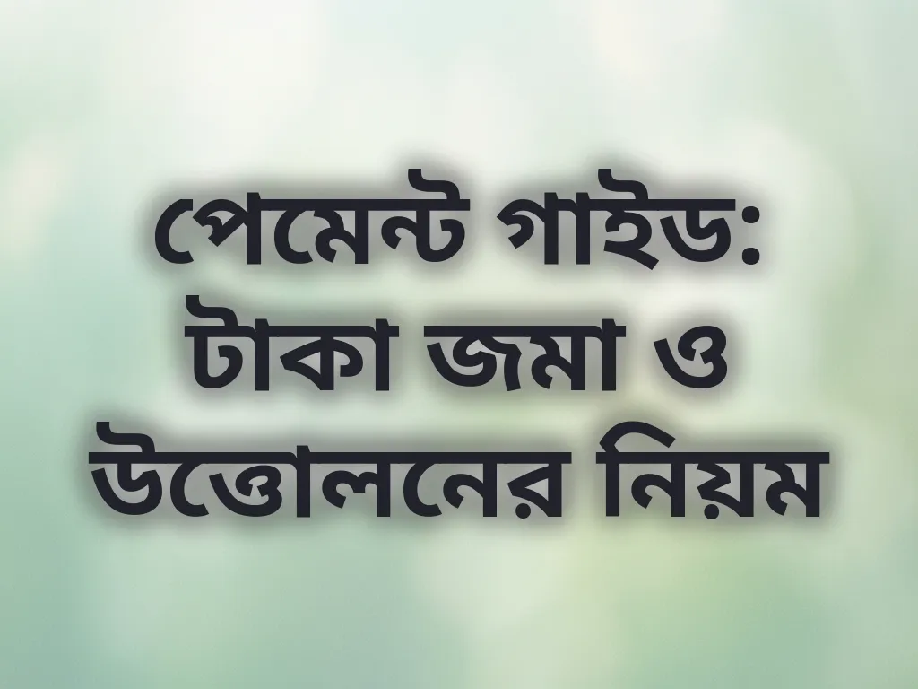 পেমেন্ট গাইড